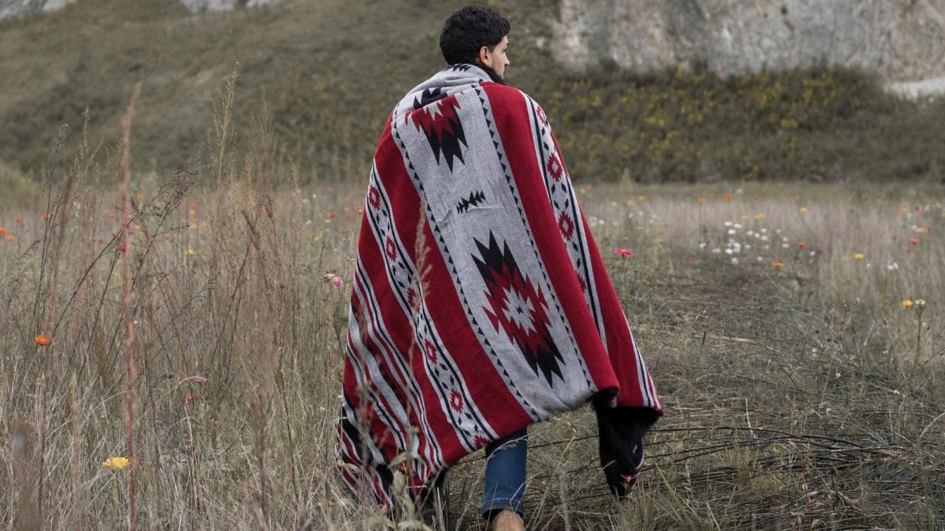 Go On Vacation With Anifurry's Aztec Pattern Reversible Faux Fur Blankets