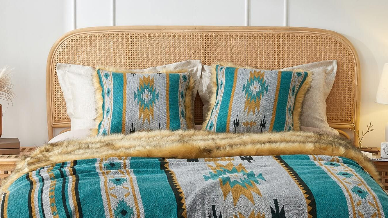 Introducing the Anifurry Aztec Faux Fur Pillow Cover