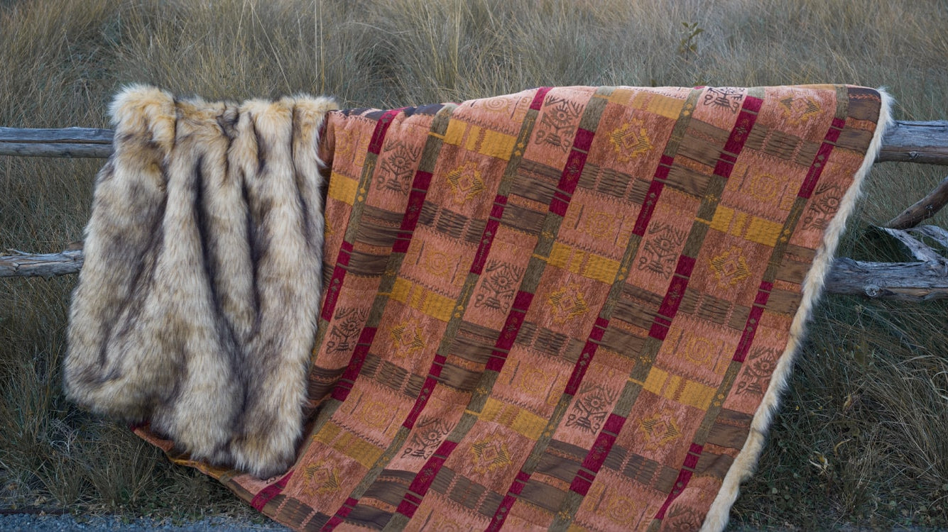 Embrace Cozy Luxury with Anifurry's Totem Faux Fur Blanket Inspired by the Andes