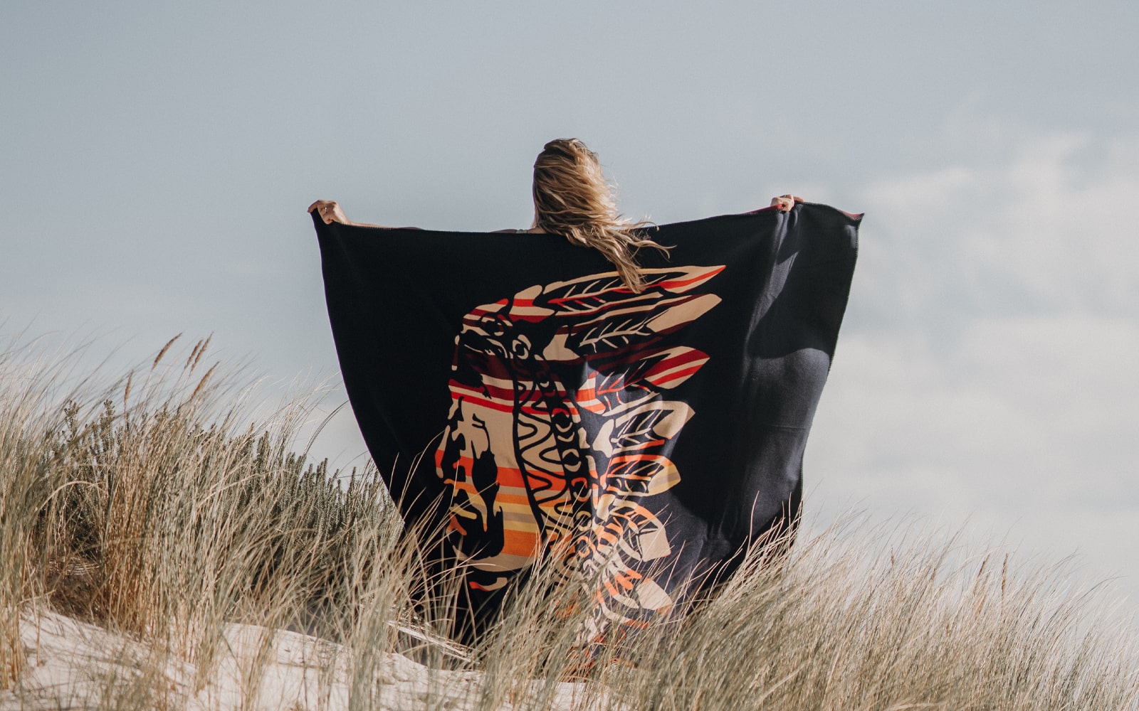 Embrace Comfort and Culture: The Chief Portrait Merino Wool Blanket