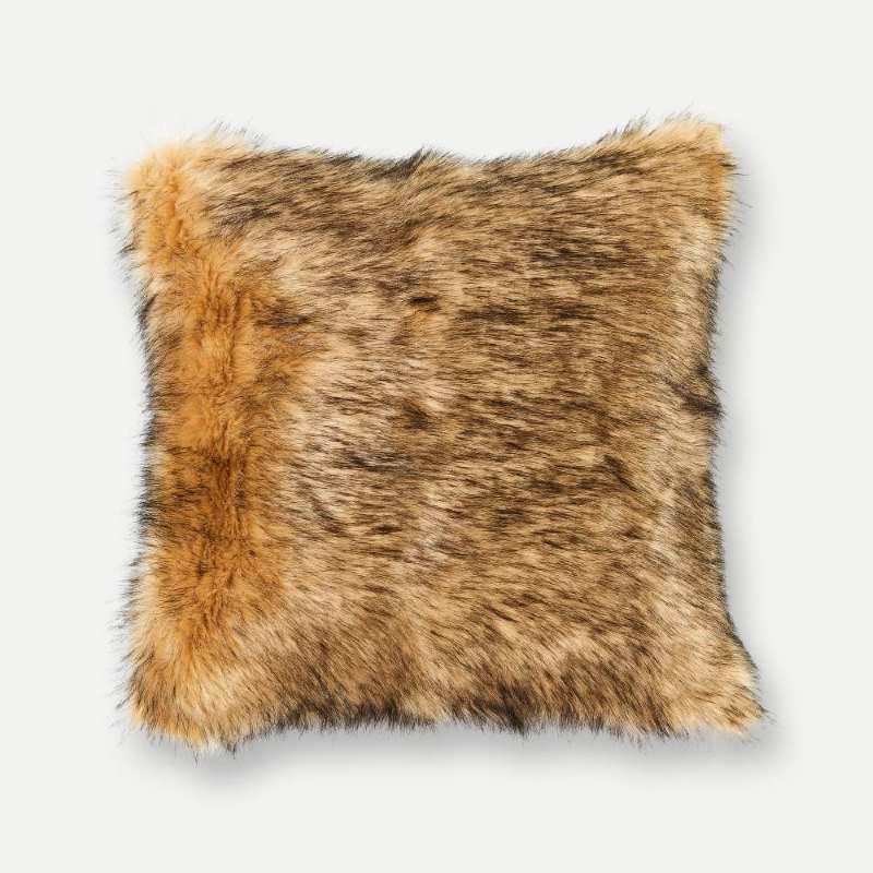 Wild Faux Fur Pillow Cover