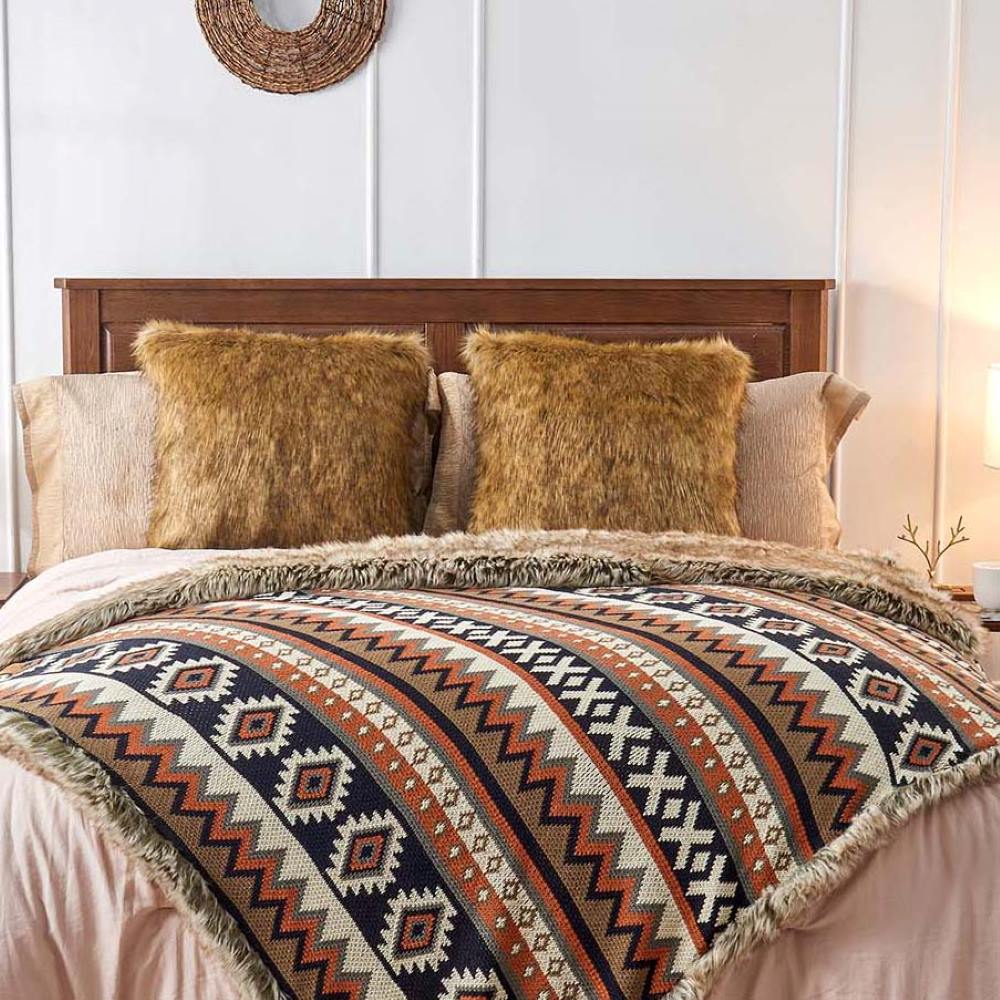 Mohave Faux Fur Knitted Blanket - Goz – Anifurry