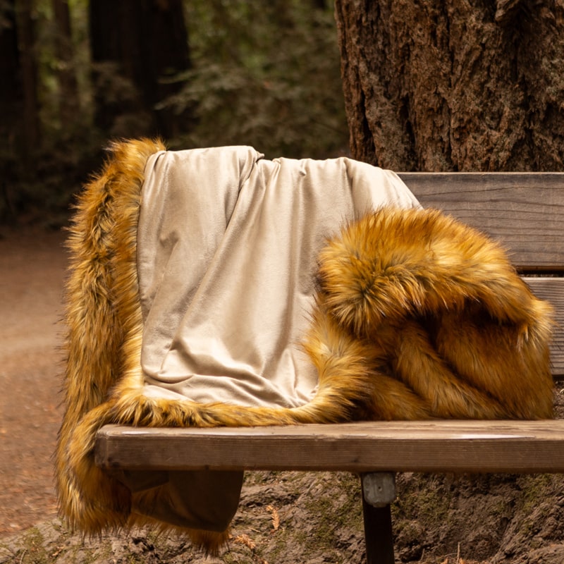 Outdoor discount fur blankets