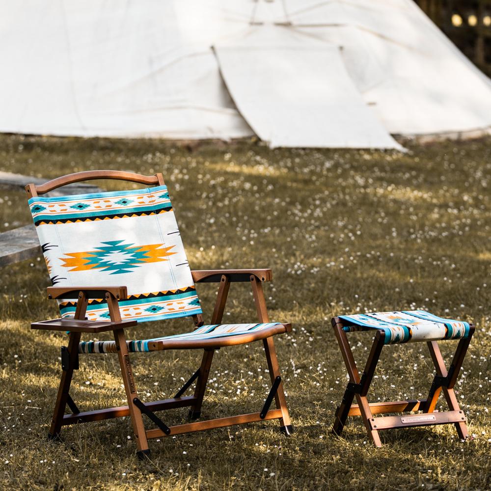 Wood Outdoor Stool - Aztec – Anifurry