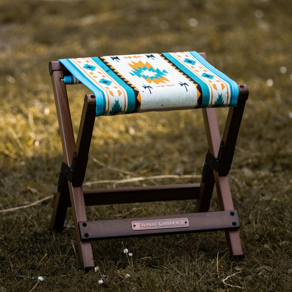 Wood Outdoor Stool - Aztec – Anifurry